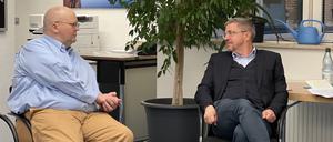Potsdams Ex-Oberbürgermeister als Moderator in Stahnsdorf.
