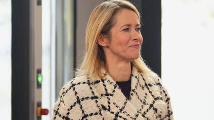 European Commission Vice-President Kaja Kallas arrives to attend the 7th European Political Community (EPC) Summit at the Bella Center in Copenhagen on October 2, 2025. (Photo by Thomas Traasdahl / Ritzau Scanpix / AFP) / Denmark OUT