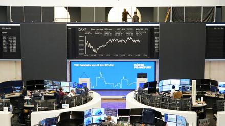 Ein Blick in die Frankfurter Börse. 