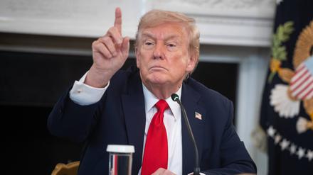 Donald Trump im Weißen Haus. 