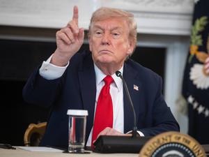 Donald Trump im Weißen Haus. 
