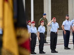 250 Rekrutinnen und Rekruten der Bundeswehr legen im Bendlerblock ihr Gelöbnis ab (Symbolbild).