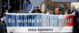 Scientists for Future demonstrieren im März 2022 in Berlin für einen radikalen Wandel der Klimapolitik.