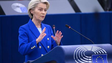 EU-Kommissionspräsidentin Ursula von der Leyen hatte sich bereits im Juli einem Misstrauensvotum stellen müssen. (Archivbild)