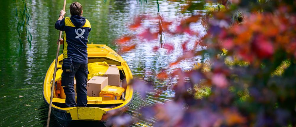 Der Postkahn im Spreewald geht in die Winterpause.