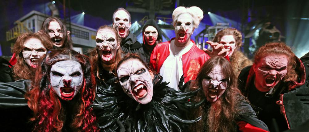 Die Hobby-Vampire zu den Horrornächten im Filmpark Babelsberg.