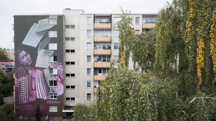 Dieses Wandbild erinnert nun an die NS-Widerstandskämpferin Maria Terwiel.