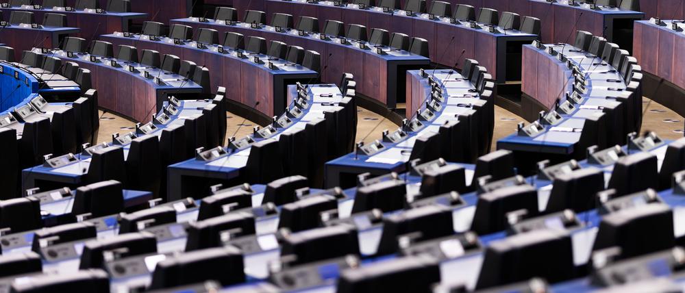 Plenarsaal des Europäischen Parlaments in Straßburg.