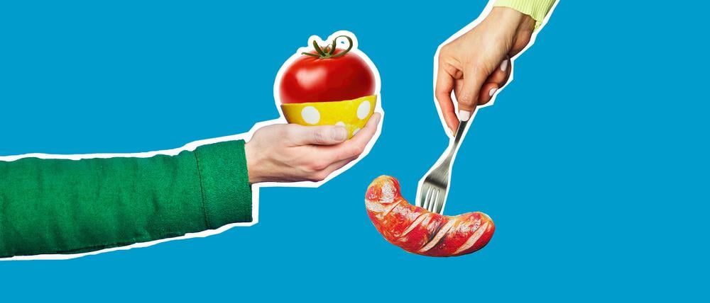 Alles Wurst? Von wegen. Viele Menschen ernähren sich ausgewogen.