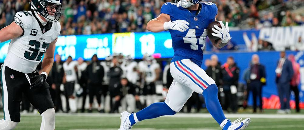 Die Giants hatten die Heimpartie gegen die Eagles überraschend gut im Griff.