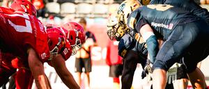 Potsdam (li.) und Dresden stehen sich erneut im Finale um den GFL-Bowl gegenüber.