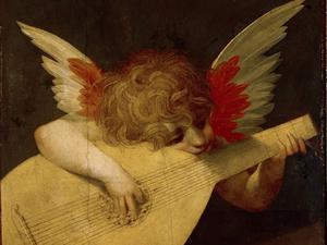Musizierender Engel von Rosso Fiorentino, entstanden um 1522.