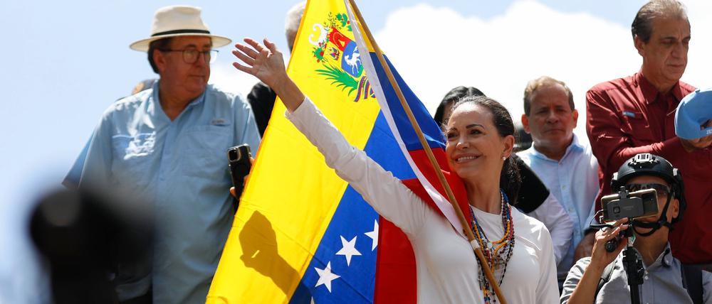 Kämpferin: Maria Corina Machado ist die Anführerin der venezolanischen Opposition.