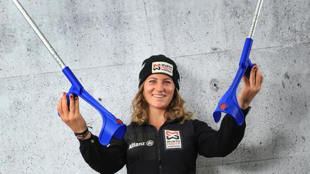 Derzeit an Krücken: Snowboarderin Ramona Hofmeister