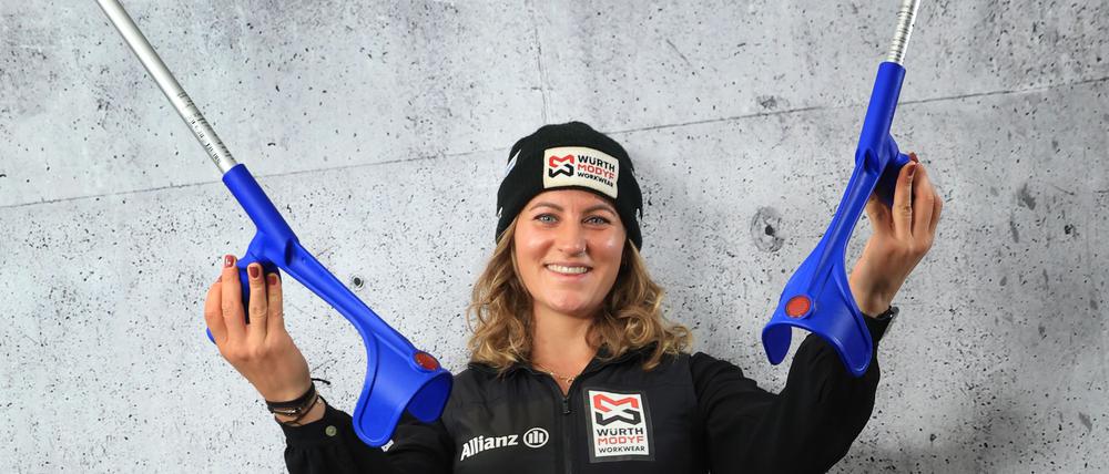 Derzeit an Krücken: Snowboarderin Ramona Hofmeister