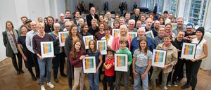 Die Preisträger 2025 des Förderwettbewerbs „Pro Potsdam – Gemeinsam FÜR Potsdam“.