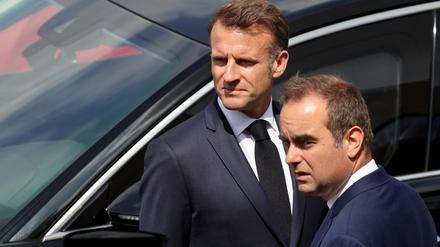 Emmanuel Macron und Sébastien Lecornu.