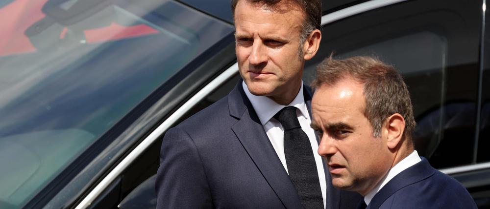 Emmanuel Macron und Sébastien Lecornu.