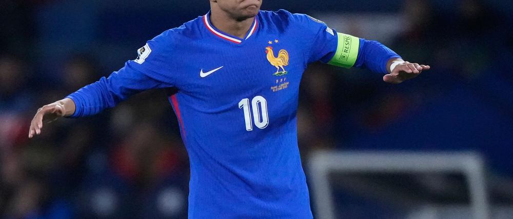 Superstar Kylian Mbappe traf zur 1:0-Führung für Frankreich.
