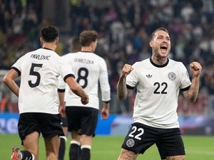 Endlich wieder Grund zum Jubeln. David Raum feiert sein Tor beim 4:0 gegen Luxemburg.