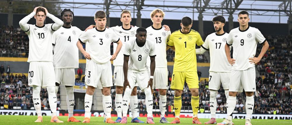 Enttäuschte Gesichter bei der deutschen U21.