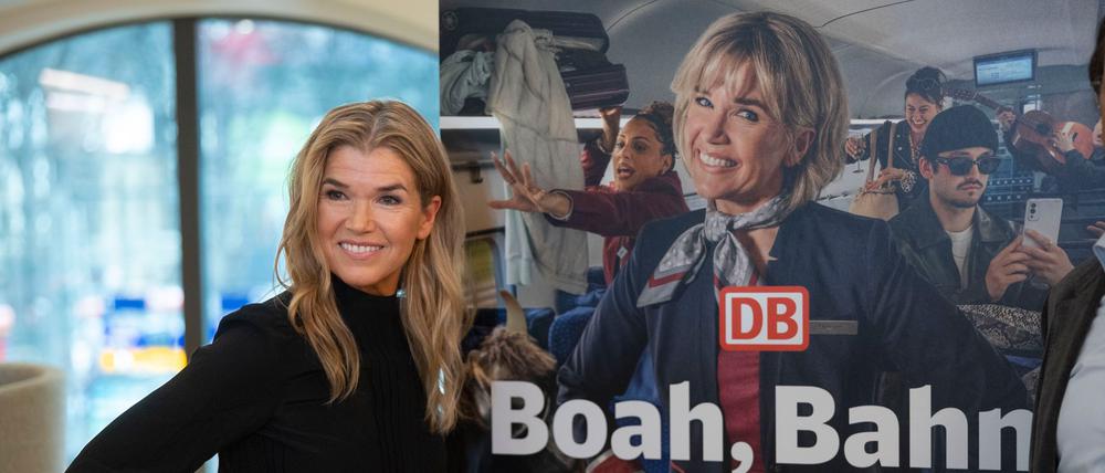 Entertainerin Anke Engelke präsentiert die Webserie „Boah, Bahn! Wir sitzen alle im selben Zug.“ Die neue Serie startet am 9. Oktober auf dem Youtube-Kanal der Deutschen Bahn (DB).