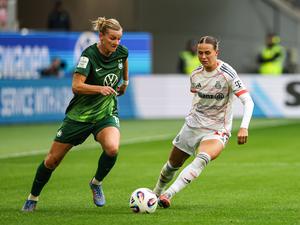 Alexandra Popp (li.) und Klara Bühl (re.).