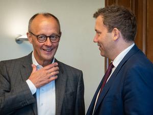 Friedrich Merz, Bundeskanzler, Lars Klingbeil, Vizekanzler.