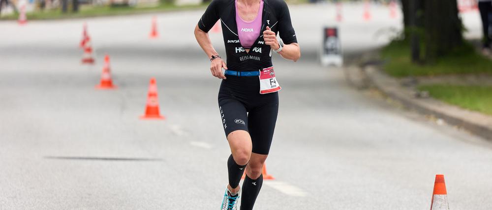 Anne Reischmann ging in der 13. Schwangerschaftswoche auf Hawaii an den Start.