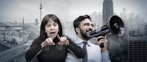 Montage zum Thema:Jung, radikal, migrantisch - und die gleiche StrategieWie linke Bewegungen New York und Berlin erobern wollen.
Die Bürgermeisterkandidaten Zohran Mamdani in New York und Elif Eralp in Berlin gehören zu einer neuen linken Generation. Die mobilisiert vor allem neue Wählergruppen.