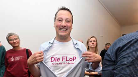 Sascha Krämer am Wahlabend am Sonntag.