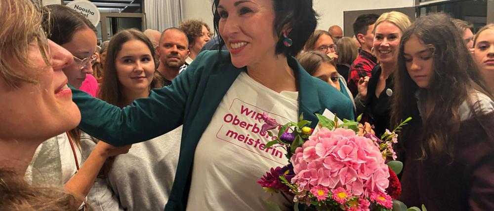 Sie ist die neue Oberbürgermeisterin von Potsdam: Noosha Aubel (parteilos). 