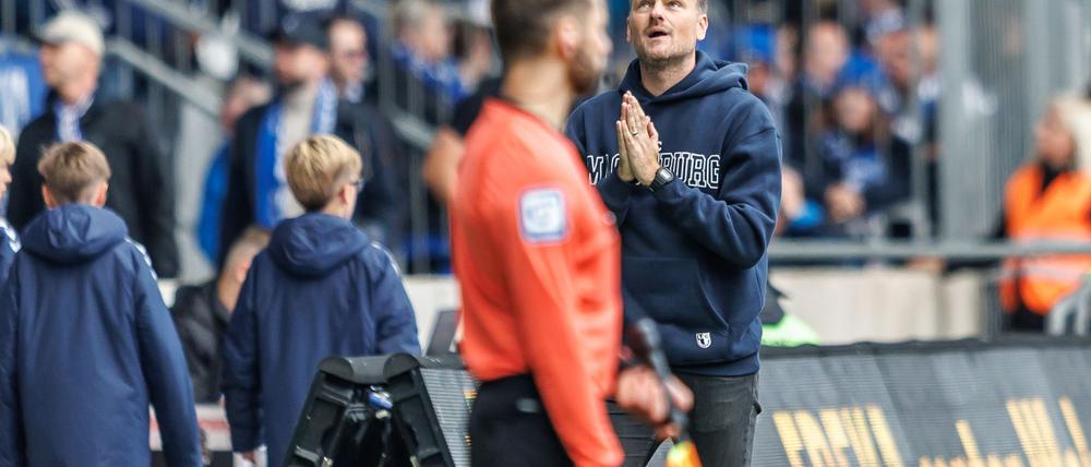 Markus Fiedler ist nicht mehr Trainer des 1. FC Magdeburg. (Archivbild)