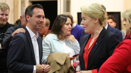 Severin Fischer und Franziska Giffey.