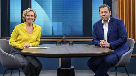 Finanzminister, Vizekanzler und SPD-Chef Lars Klingbeil bei Caren Miosga.