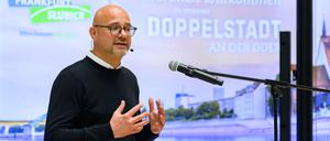 Axel Strasser (parteilos), neuer Oberbürgermeister in Frankfurt (Oder).