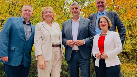 Spitzenpersonal der SPD in Berlin- Spandau zur Wahl 2026 - Marco Rumza Sabine Drescher Raed Saleh Sebahat Atli Stephan Machulik