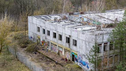 Die ehemalige Kaserne Hessenwinkel in Berlin-Rahnsdorf steht seit Jahrzehnten leer