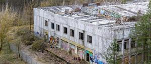 Die ehemalige Kaserne Hessenwinkel in Berlin-Rahnsdorf steht seit Jahrzehnten leer