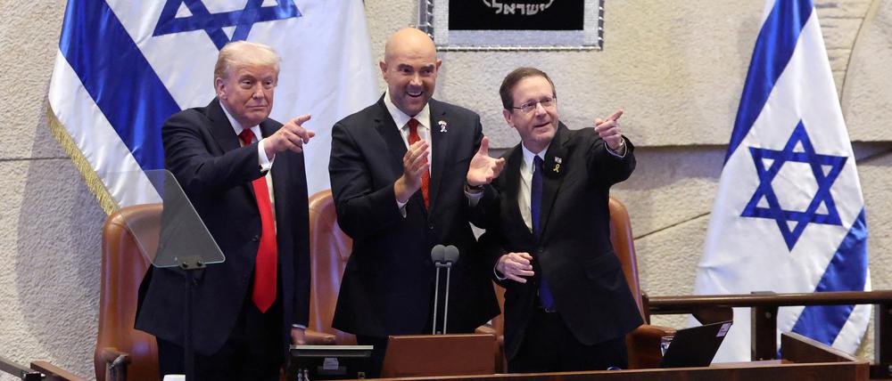 Präsident Donald Trump in der Knesset.