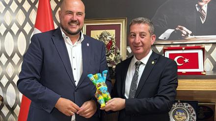 Der Bürgermeister von Berlin-Spandau, Frank Bewig, bei seinem Besuch in der Türkei.