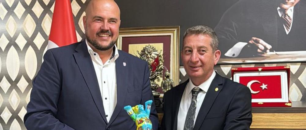Der Bürgermeister von Berlin-Spandau, Frank Bewig, bei seinem Besuch in der Türkei.