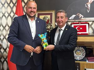 Der Bürgermeister von Berlin-Spandau, Frank Bewig, bei seinem Besuch in der Türkei.