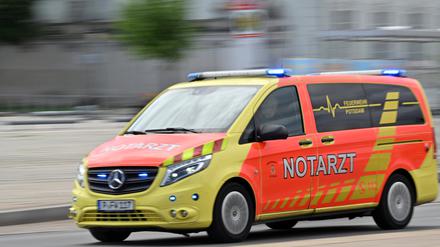 Rettungsdienst in Potsdam im Einsatz.