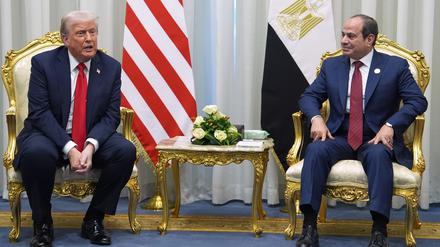 Trump spricht über die weiteren Gaza-Verhandlungen.
