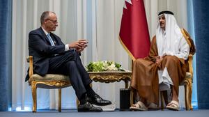 Friedrich Merz in Scharm El-Scheich: Für den Wiederaufbau Gazas will er auch die Länder des arabischen Raums gewinnen.  