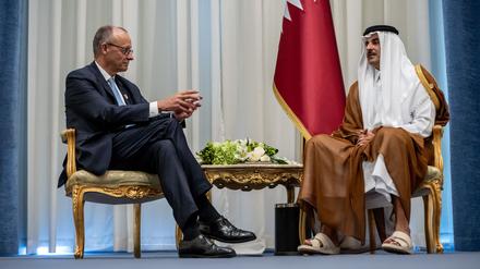 Friedrich Merz in Scharm El-Scheich: Für den Wiederaufbau Gazas will er auch die Länder des arabischen Raums gewinnen.