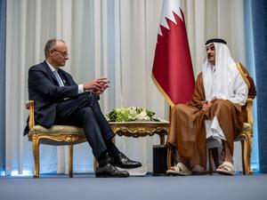 Friedrich Merz in Scharm El-Scheich: Für den Wiederaufbau Gazas will er auch die Länder des arabischen Raums gewinnen.  