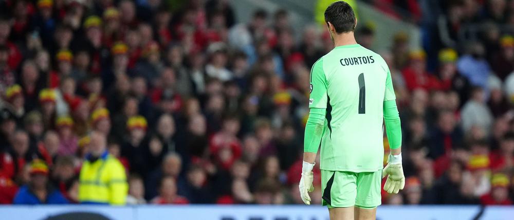 Fängt lieber Bälle: Belgiens Torwart Thibaut Courtois.