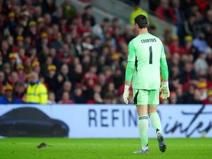 Fängt lieber Bälle: Belgiens Torwart Thibaut Courtois.